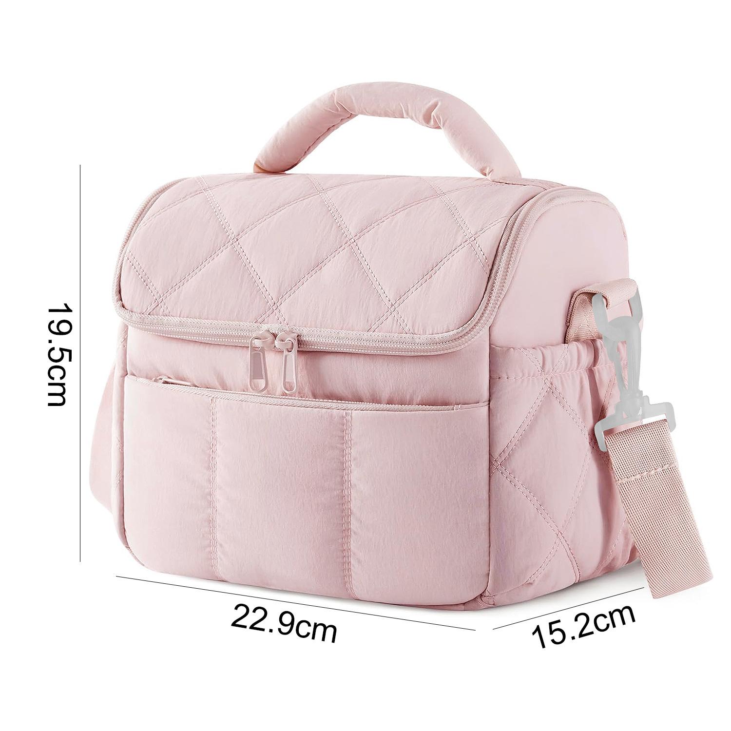 Nylon Portable Lunch Bag Reusable Multi-functional Insulated Lunch Box Leakproof Insulated Bag One Size