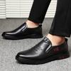 Echtes Leder Herren Slipper Schuhe Flach Mode Marke Herrenschuhe Reines Schwarz Cooler Streetstyle