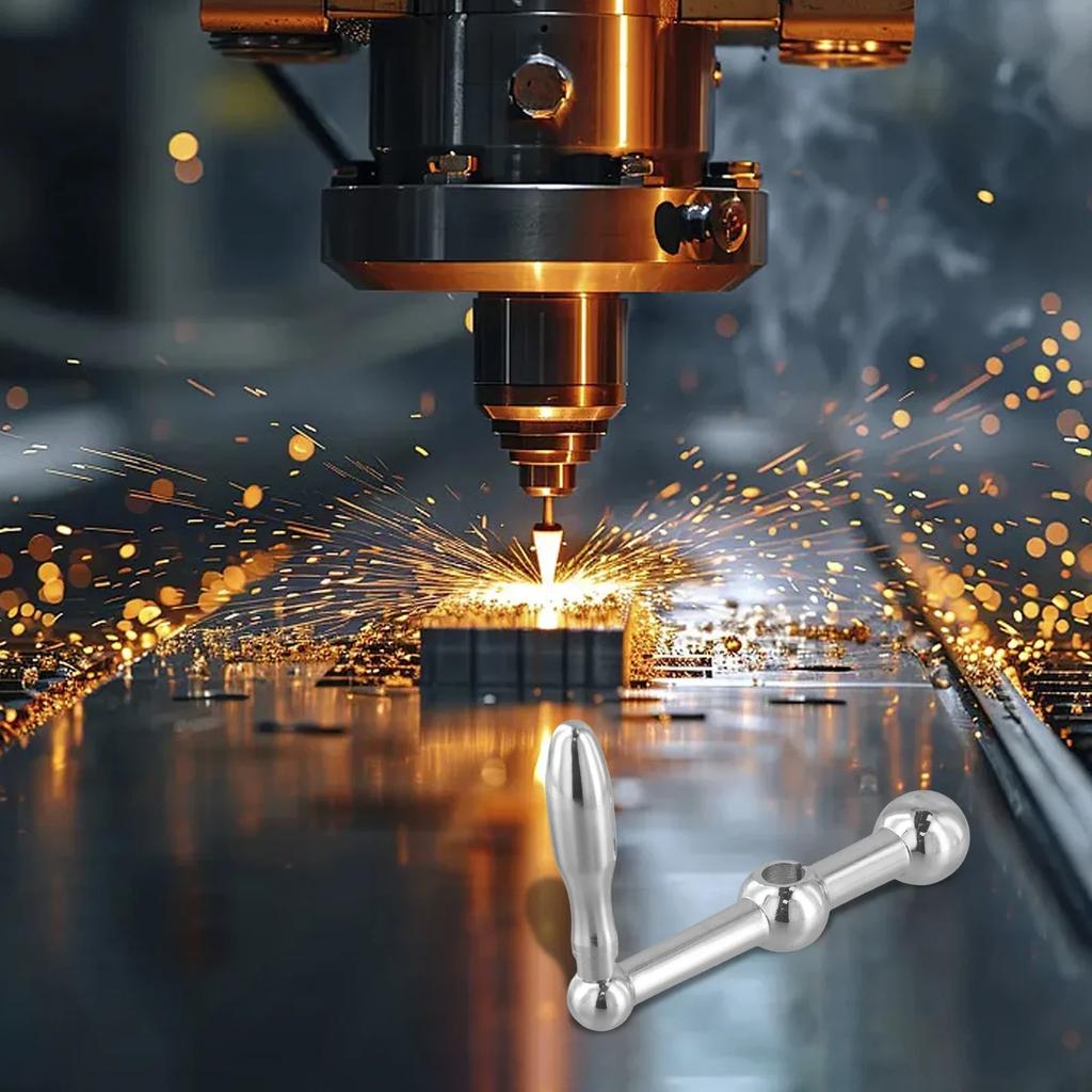 Aluminum Alloy Milling Machine Part Ball Crank Handle for Smooth Adjustment Set of Football and Regular Handles
