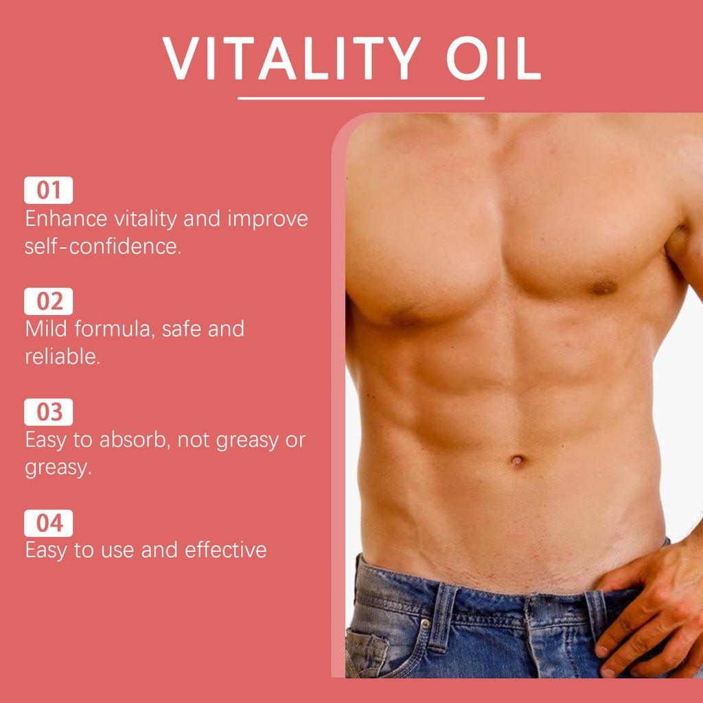 North Moon Men's Herbal Oil Energizing Vitality Massage Oil For Strong Body Care