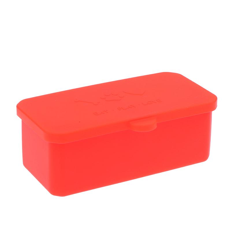 Silikonová krabička Bento Box Organizér na koření Šálek na omáčky s víčkem Čtvercový obdélník Úložná krabička na koření Opakovaně použitelná dětská krabička na oběd