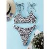 Women Diamond Decoration Bikini Set Push Up Swimsuit Beachwear Padded Swimwear