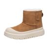 Winter thickened warm snow boots sleeve round cotton boots non-slip thick-soled velvet shoes
