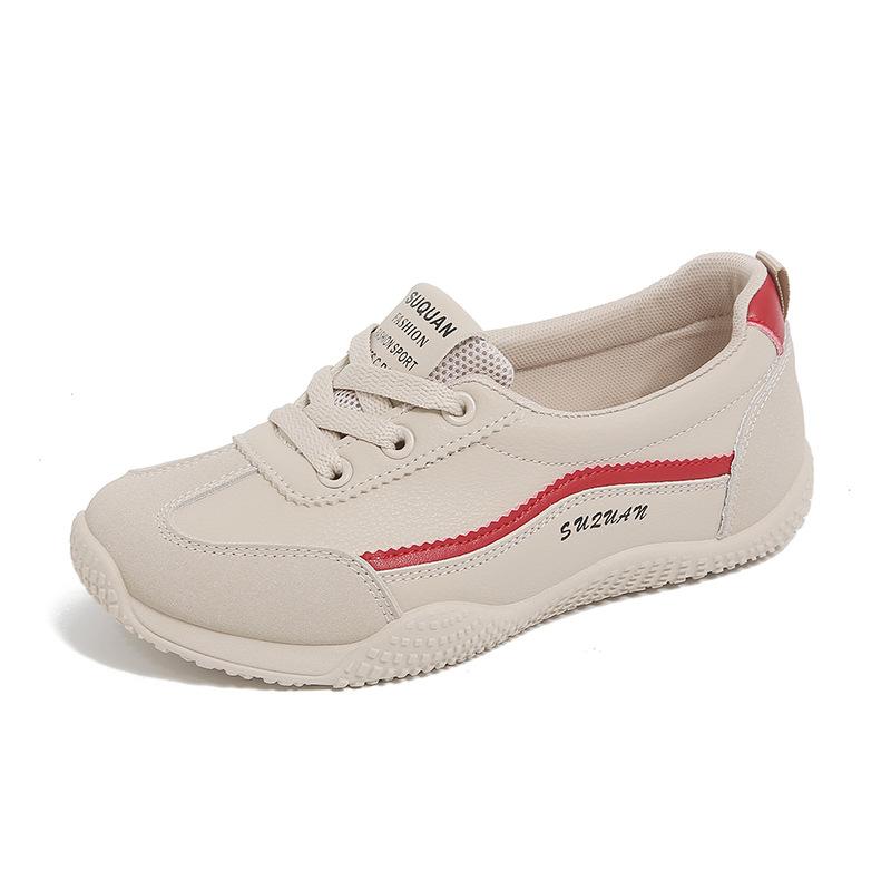 

K1518 casual shoes versatile 2025 women s shoes new non-slip and thin spring white shoes soft sole light sports 35