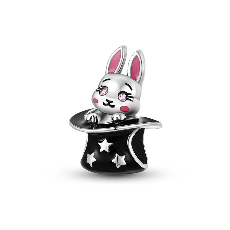 Nya Koppar Djur Katt Hund Björn Apa Elefanter Original Pärlor För Pan Charms Armband Kvinnor Diy Smycken Gåva