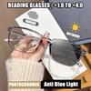 Photochromic Reading Glasses 0 to +4 0 Anti Blue Light UV Protection Presbyopia Glasses for Men Women