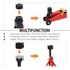 2 Types Jack Stand Pads Adapter 4 Ton Universal Rubber Slotted Frame Rail Pinch Welds Protector For Jack Stand (Black)