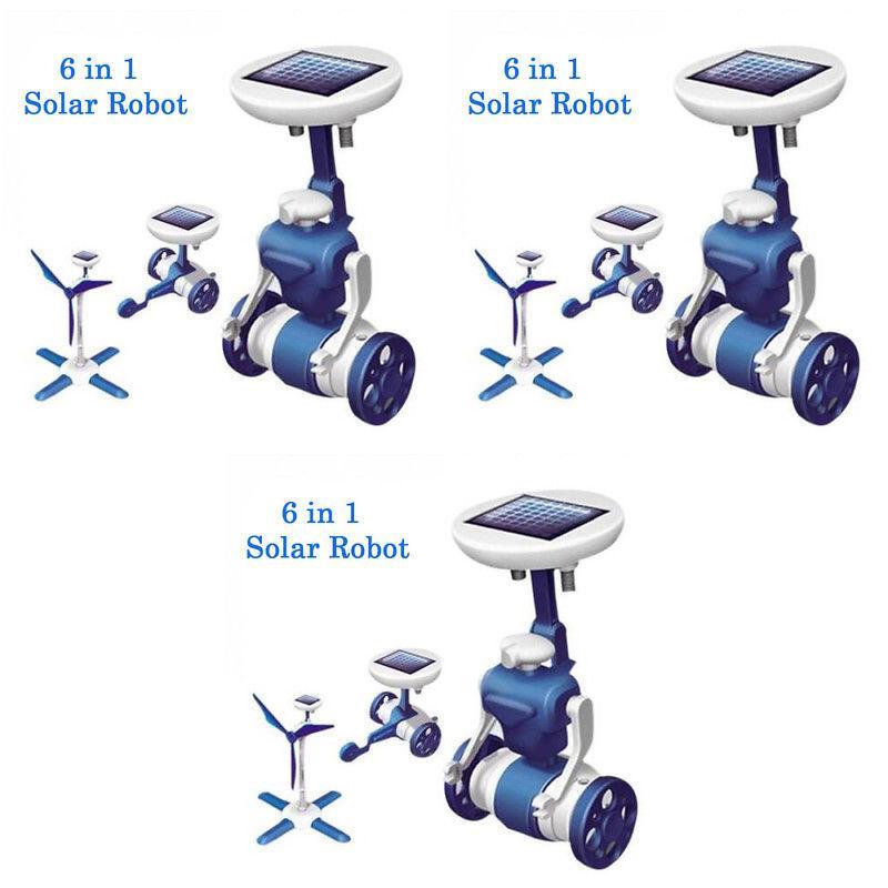 Solar Powered 6in1 Diy Assembly Educational Toy For Kids Stem Learning