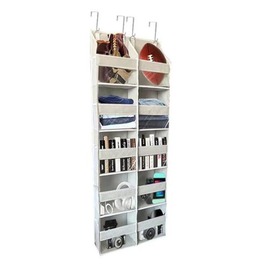 Über-die-Tür-Organizer 5-stufige Hänge-Aufbewahrungstasche Hinter der Tür 10 Fächer Über-die-Tür-Organizer für Wohnheim Kleine Wohnung