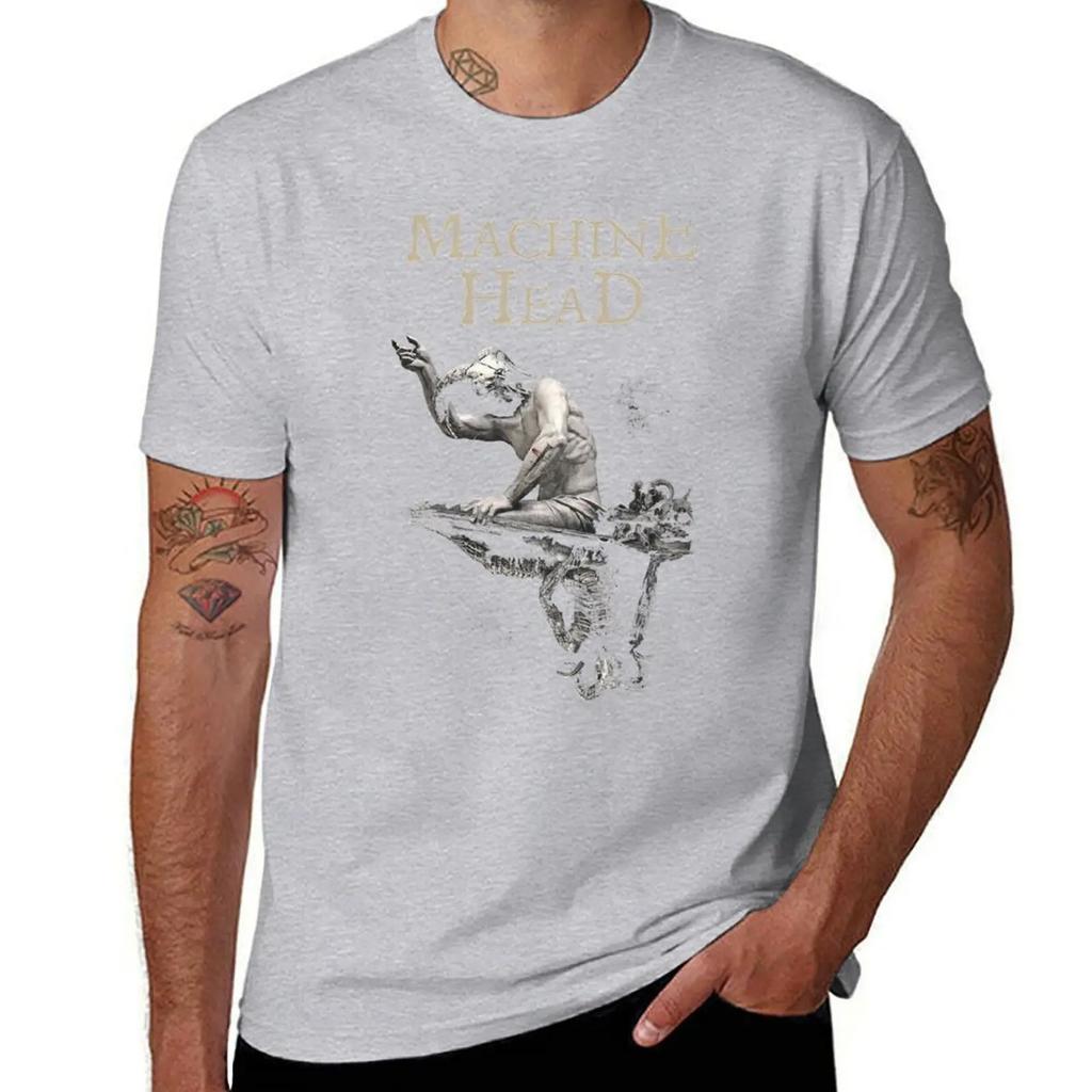 Machine Head Of Kingdom and Crown TShirt Oversized Sublime Blacks Tops Black Tshirts for Men 2025 New Model
