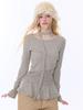 Korean Style 3D Decor Long Sleeve Top - Slimming, Solid Color, Versatile Tee for Autumn/Winter