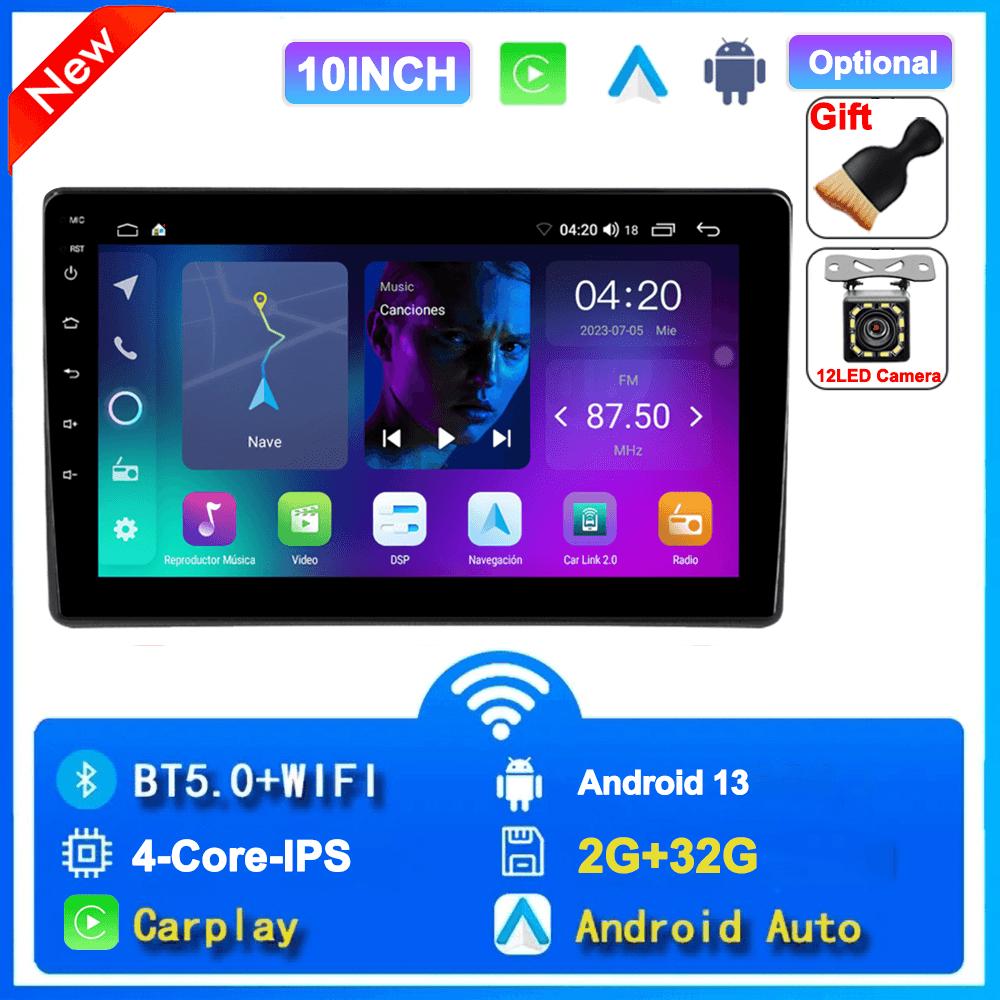 Universal 2 Din Android Car Radio Automotive Multimedia Wireless Carplay GPS Stereo For Volkswagen Nissan Hyundai Kia Toyota For