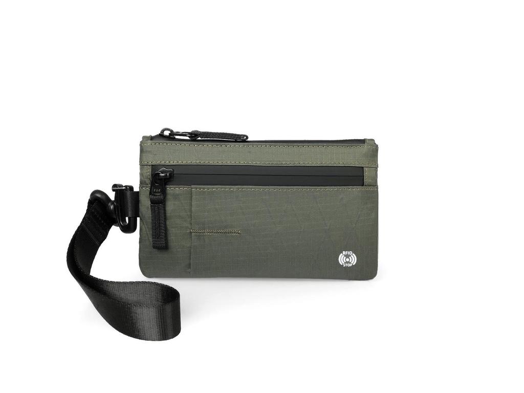 RFID Coin Purse Anti-Theft Card Holder X-Pac Mini Travel Wallet with Keychain