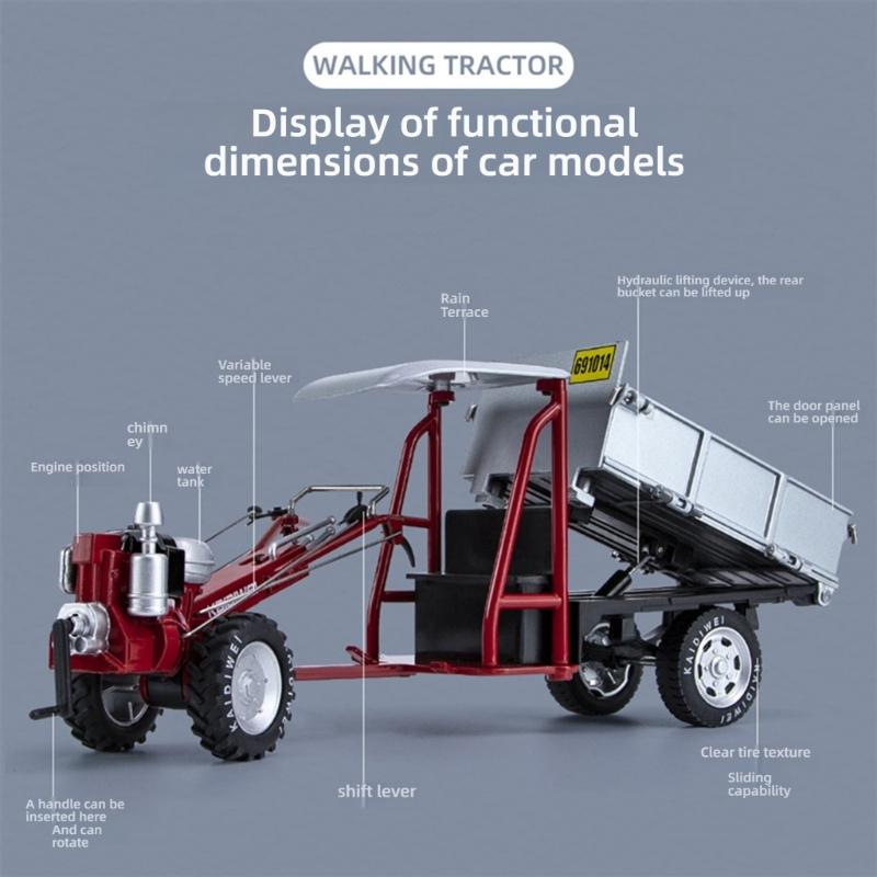 Detailliertes handbetriebenes Farmtraktor-Modell im Maßstab 1:16 aus Metall für Hobbyisten und Dekoration