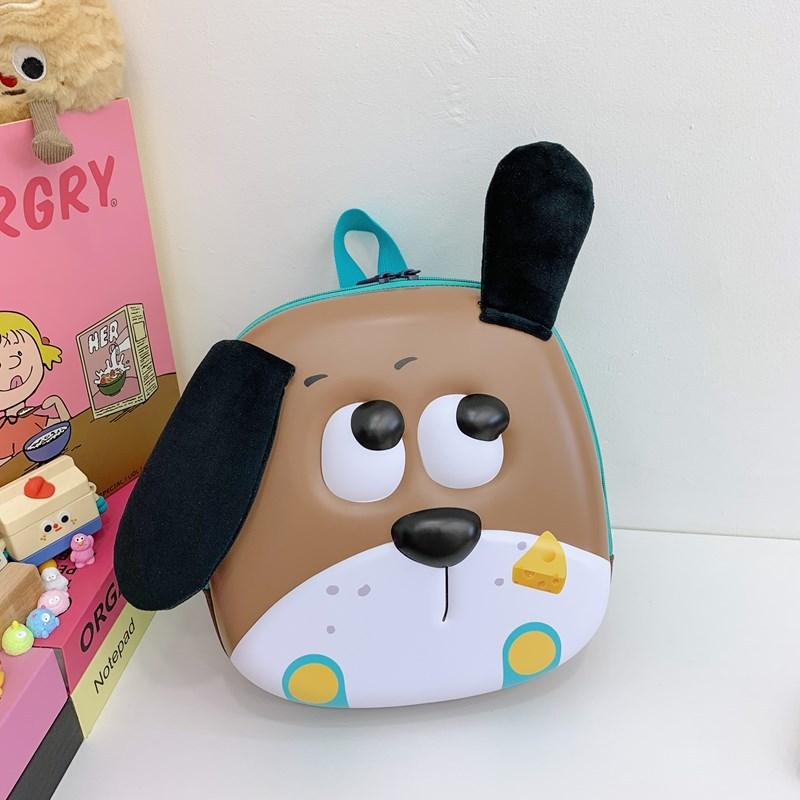 School bag new lightweight and versatile love puppy eggshell backpack small and medium class backpack