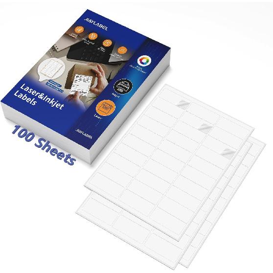 Shipping Label Address Mailing Stickers 8.5 x 11 40 Full Sheets Paper for Inkjet Printer Printable Printing Thank You Labeling to Write on Envelope