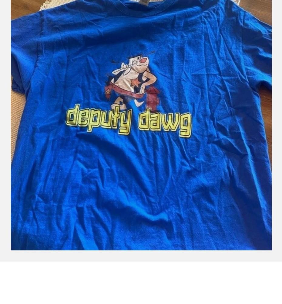 

Deputy Dog Cartoon Graphic T-Shirt Unisex Cotton Tee All Size S-4XL Unisex T-Shirt S