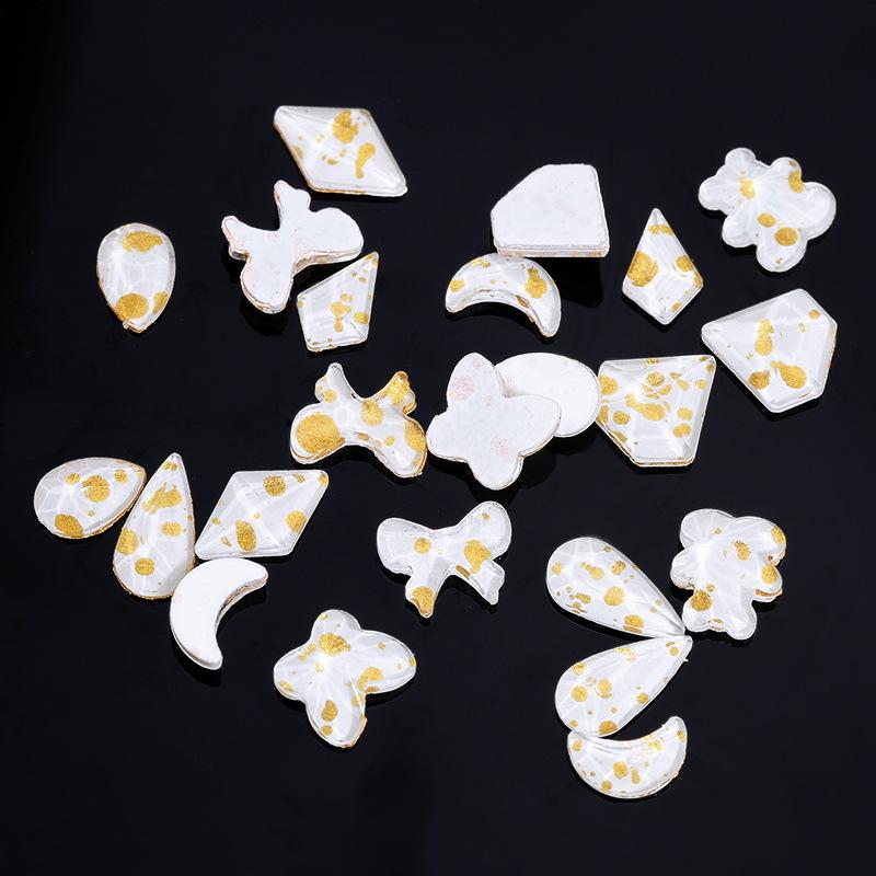 

Нейл-арт, специальные формы, плоскодонные бриллиантовые пятна, плоскодонные стразы, смешанные украшения для ногтей своими руками 100 pcs/bag