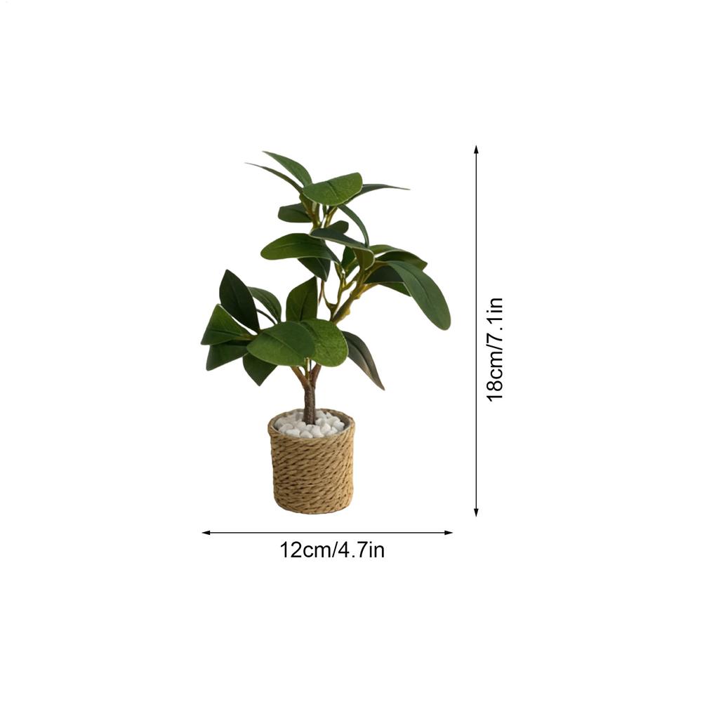 

Mini Plant 1:6 Scale Tiny Greenery Model Ornament Doll House Miniature Green Leaves Potted Decor for Christmas DIY Handicrafts зелёный