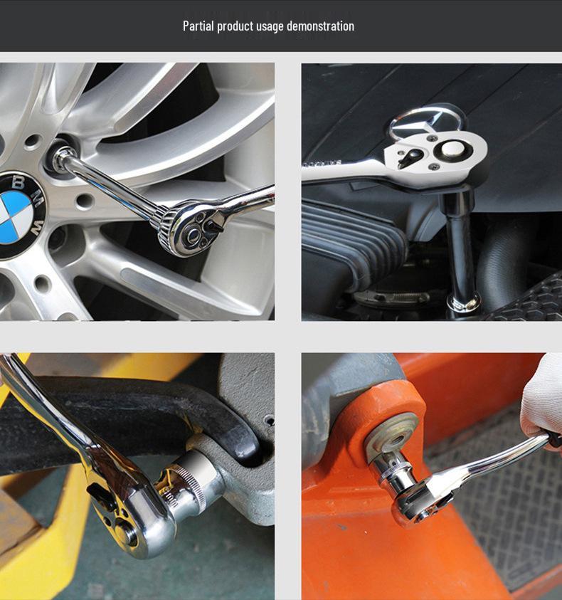 216-Piece Multifunctional Socket & Ratchet Wrench Set for Car Repair