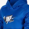 Nike Vícebarevná mikina s kapucí s potiskem blokových písmen Dětská mikina Game-Royal FJ6050-480