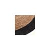 Tapis en jute bord noir noir D120cm - Atmosphera createur d'interieur