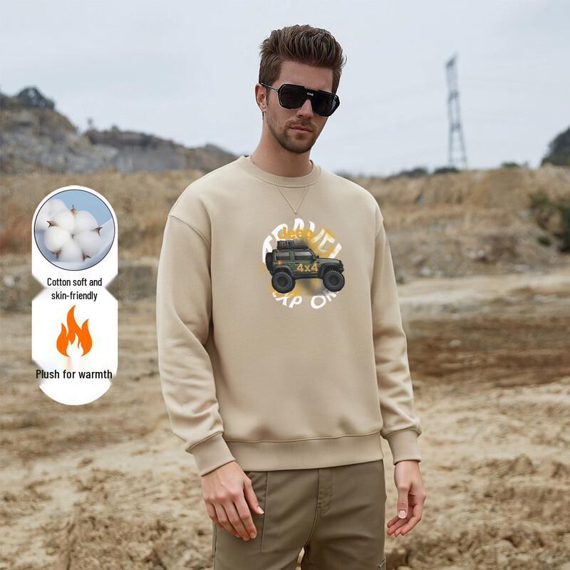 JEEP Men s Heavyweight Cotton Pullover Sweatshirt 39