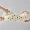 Natural Latex Pillow with Cotton Cover Soft No Pressure Support Neck Pain Relief Bed Pillow for Side Back and Stomach Sleeper