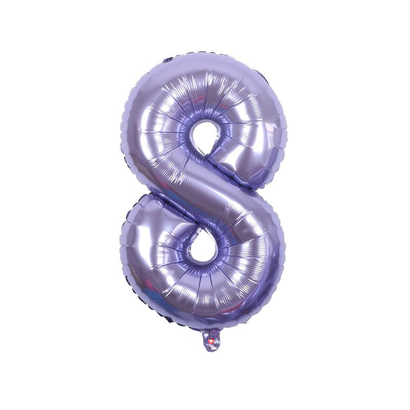 32 Inch Digital Aluminum Film Balloon, Medium Digital Gold Silver Red Black Gradual Change Color Birthday Decoration Wedding Party Balloon