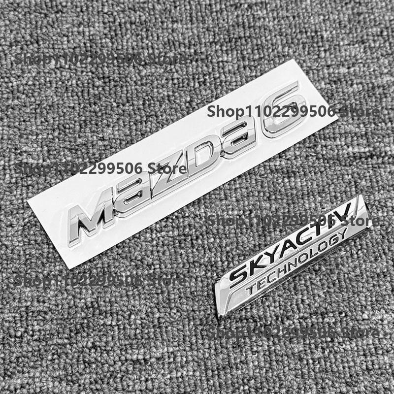 3D ABS Schwarz Buchstabe Heckklappe Heck Auto Emblem Abzeichen Aufkleber Dekoration Aufkleber Für Mazda 3 Mazda 6 Logo Modifizierte Zubehörteile