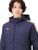 Mizuno Football Apparel Half Deep Size M Coat, Thermal, Water-Repellent, P2MEA570, Navy,
