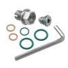 M14x1.5 Stainless Steel Self-Tapping Oil Pan Thread Repair Kit with Magnetic Oversized Drain Plug O Ring Car Oil Pan Oil Drain Plugs 3