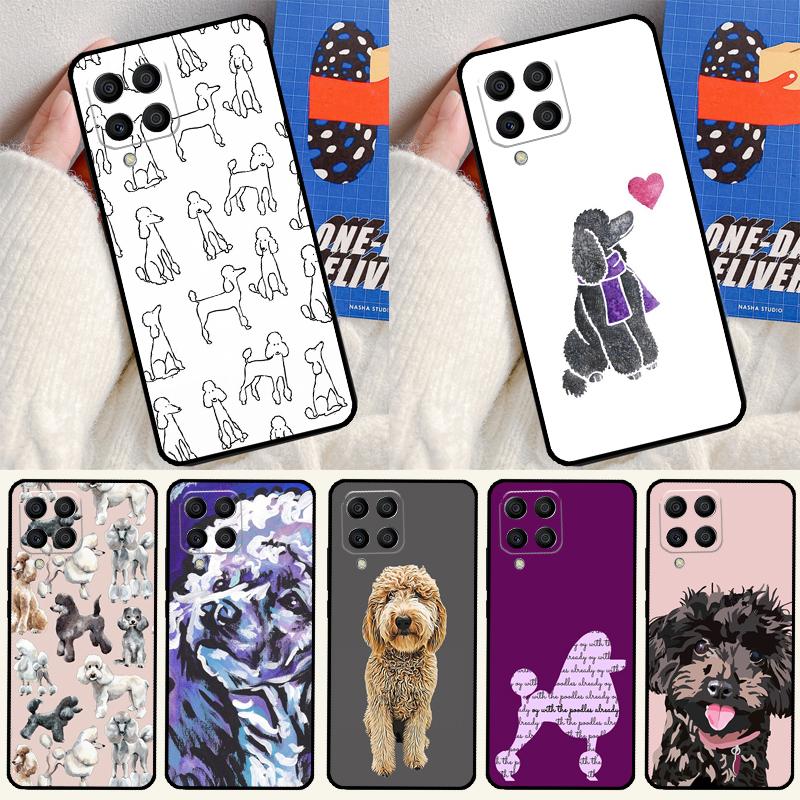 Cartoon Poodle Dog For Samsung Galaxy M12 M13 M33 M23 M53 M15 M55 M31 M51 M14 M34 M54 M20 M32 M52 Phone Case