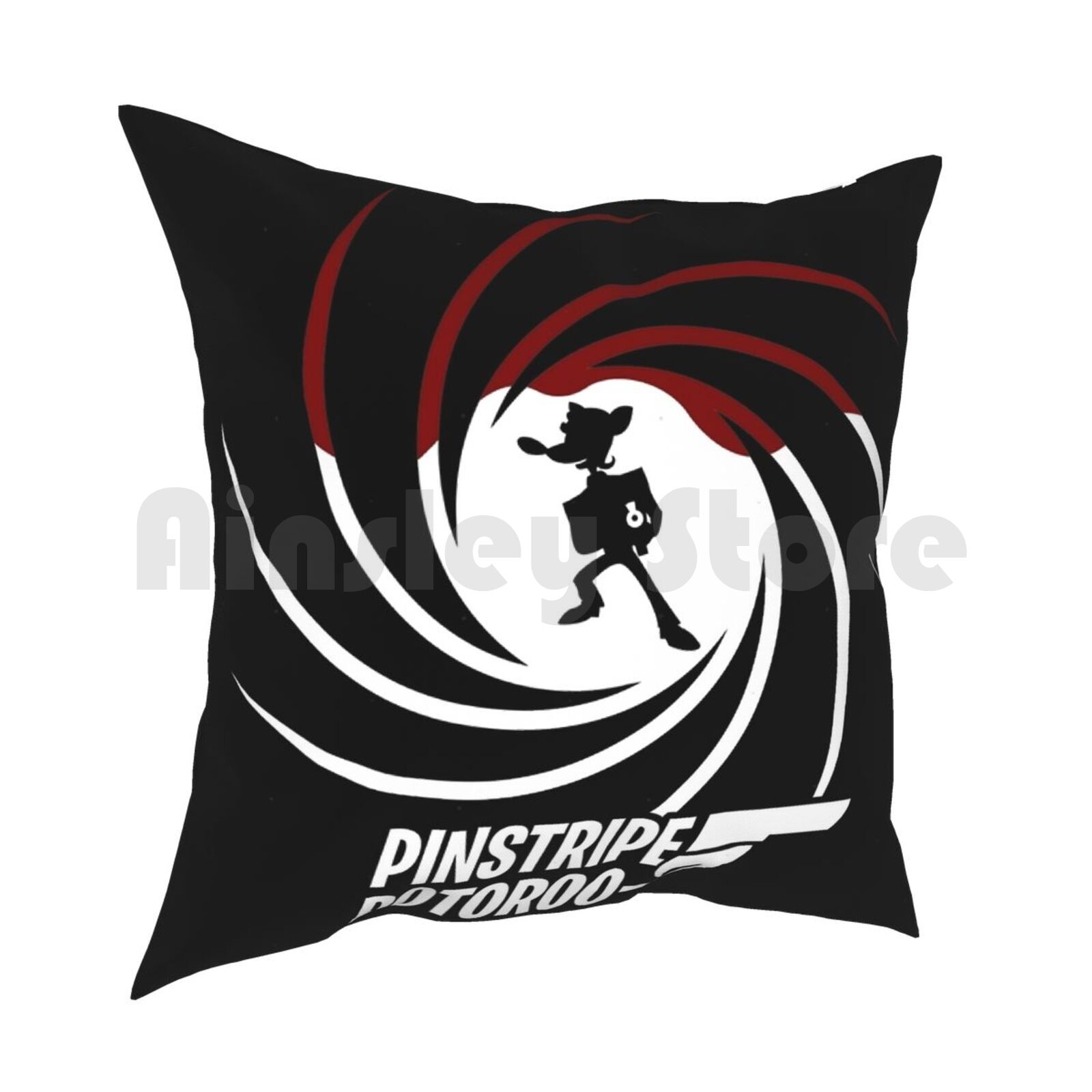 Pinstripe Potoroo Pillow Case Printed Home Soft Throw Pillow Pinstripe Potoroo Crash Bandicoot Villain Uka Uka Aku Aku 30x30cm 12x12in