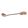 4pcs Cat Style Lucky Cat Coffee Spoon 4 Color 5.71x0.98in Mini Cat Style Dessert Spoon Stainless Steel Cartoon Spoon