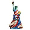 Funny Liberties Statue with American Flag 250th Year Commemorative Collectible Detailed Design American History Display