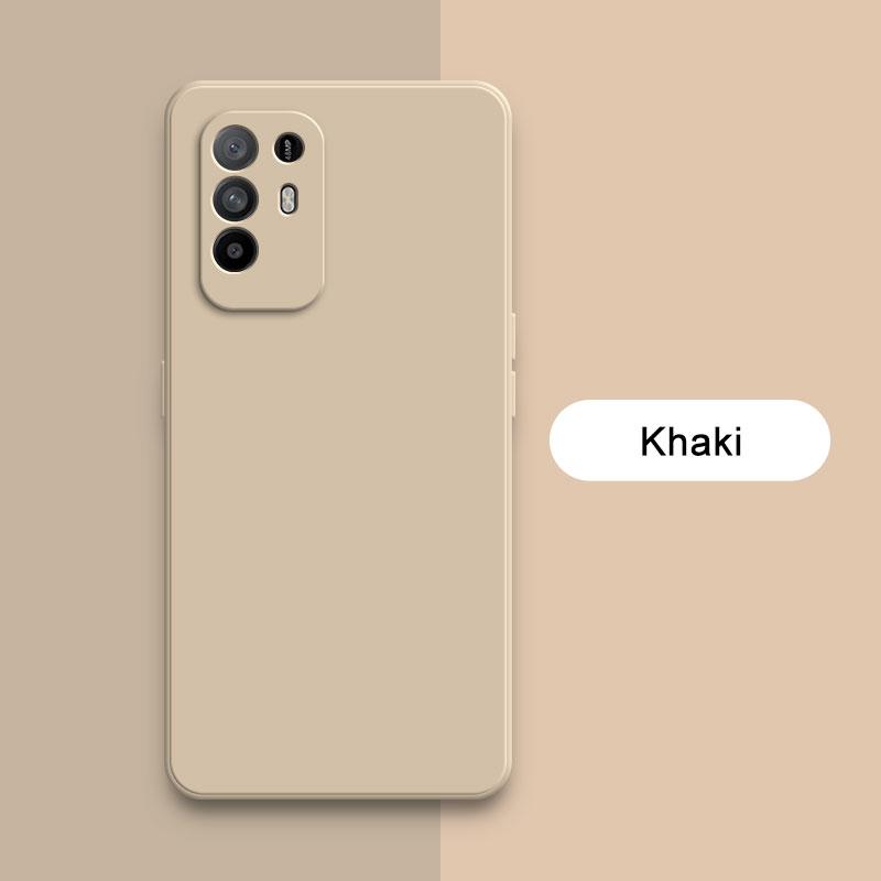 

Квадратний рідкий силіконовий чохол для OPPO A94 A95 F19 Pro Plus Reno5 Z Reno 5Z 5G Camera Protective 360 ​​Shockproof Soft Phone Cover OPPO Reno5 Z хакі