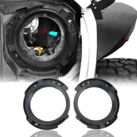 2PCS 7" Headlight Mount Bracket Ring Bucket Base For Jeep Wrangler JK 2007-2018