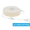 Dimmable 220V COB LED Neon Strip Light 288Leds/M With Switch/Dimmer EU Power Kit Flexible Tape Waterproof Lamp Garden Home Decor