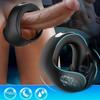 Male Vibrating Cock Ring Dual-Motor Silicone Cock Ring 10 Vibration Modes Testicle Stimulation Delay Ejaculation & Male Enhancement Sex Toy