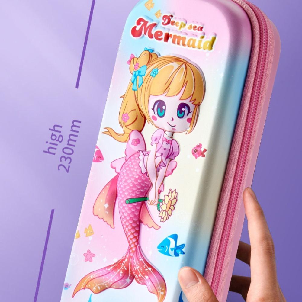 2025 New Hot Selling Elf Pencil Case Cartoon Student Pencil Case 3d Three-dimensional Zipper Stationery Box Pencil Case