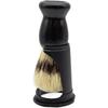 4Pcs Black Shaving Brush Stand Holder Set for Men's Grooming Non-Slip Base for Organized Storage and Easy Access
