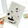 White Hand-Painted DIY Blank Cardstock: Poker-Size Postcard/Bookmark, Thickened for Doodling/Greeting Cards.