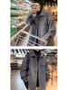 Men's Mid-Length Woolen Coat: Casual, Trendy, Oversized High-End Winter and Autumn Windbreaker.