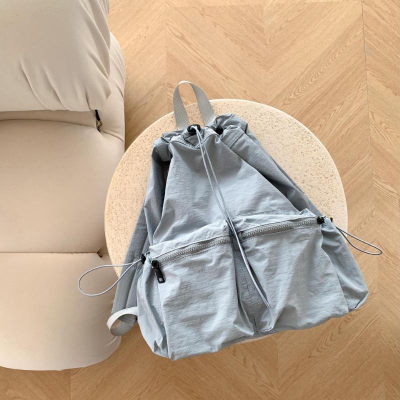 

Bundle Backpack Women s Travel Lightweight Daily Commuter Bag Women s Nylon Versatile Casual College Student Backpack синий