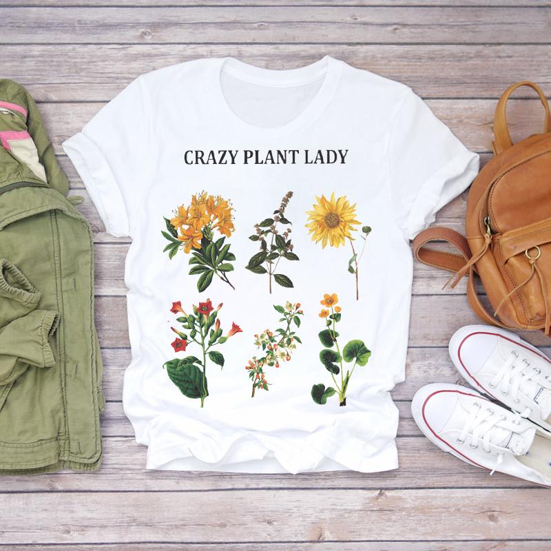 2023 Womens T-Shirt Dream Feather Graphic Fashion Print Women Harajuku Top Female Tshirt Oversize White Short Clothes