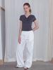 ETMON Pocket Rivet Pants, White