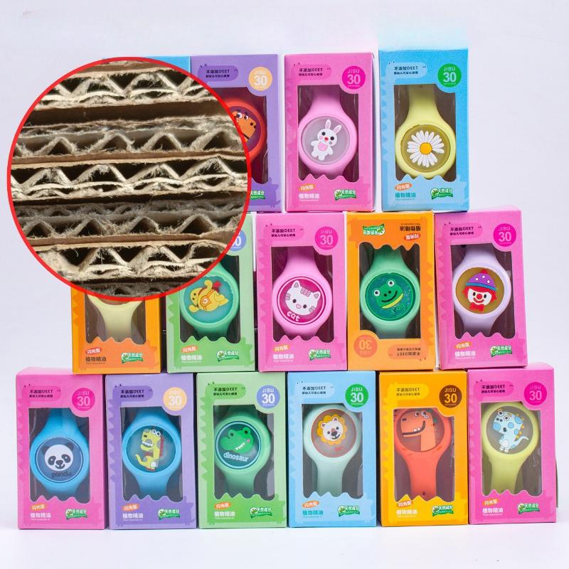 Mosquito Repellent Bracelet Cartoon Luminous Children's Watch Portable Flash Mosquito Repellent Button Anti Mosquito Watch