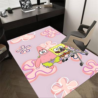 1 szt. Dywanik SpongeBob Kanciastoporty Bardzo Miękki, Gruba i Chłonna, Antypoślizgowa Mata do Prania do Przedpokoju