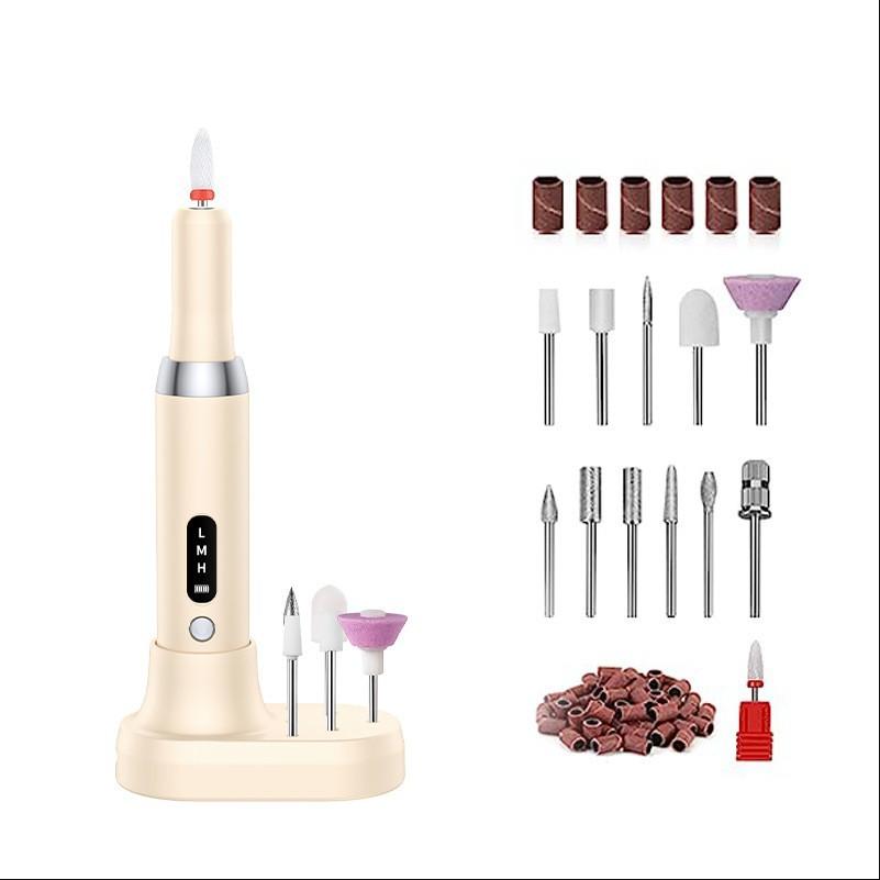 Multi-functional Electric Nail File–Portable Manicure Grinder Pen, Cordless Nail Buffer, Mini Nail Sander, and Nail Polish Remover Pen